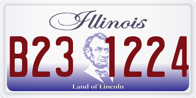 IL license plate B231224