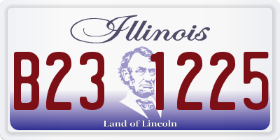 IL license plate B231225