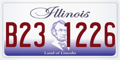 IL license plate B231226