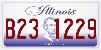 IL license plate B231229