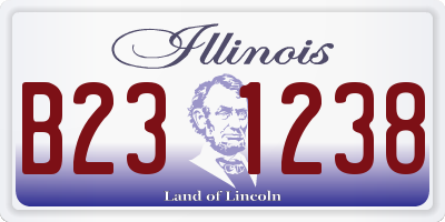 IL license plate B231238