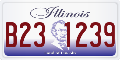 IL license plate B231239