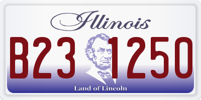 IL license plate B231250