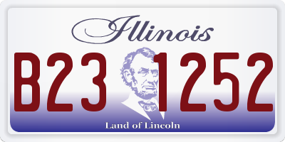 IL license plate B231252