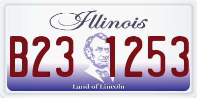 IL license plate B231253