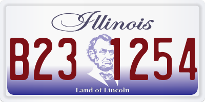 IL license plate B231254