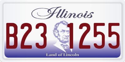 IL license plate B231255