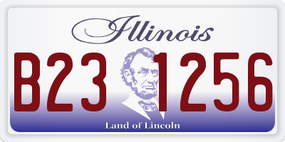 IL license plate B231256