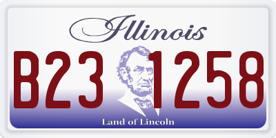 IL license plate B231258