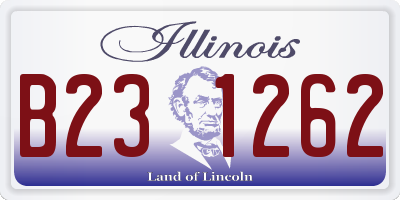 IL license plate B231262