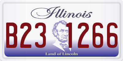 IL license plate B231266