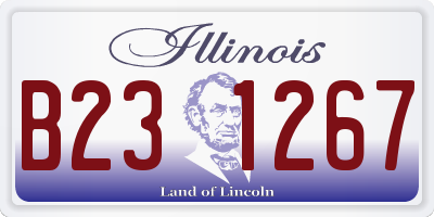 IL license plate B231267