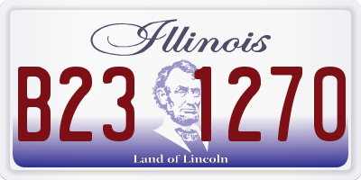 IL license plate B231270