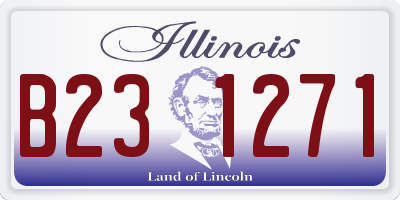 IL license plate B231271