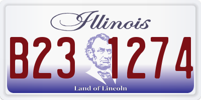 IL license plate B231274