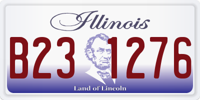 IL license plate B231276
