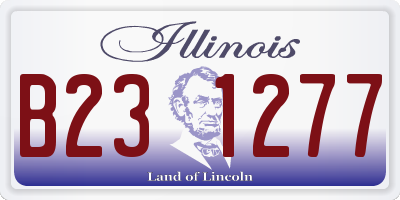 IL license plate B231277