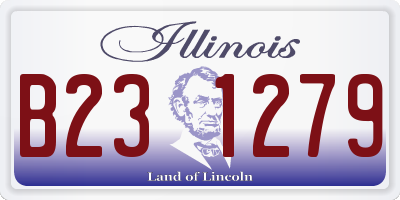 IL license plate B231279