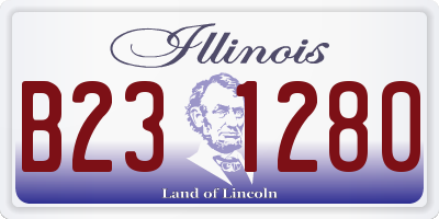 IL license plate B231280