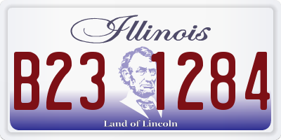 IL license plate B231284