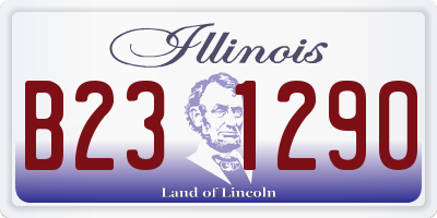 IL license plate B231290