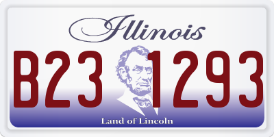 IL license plate B231293