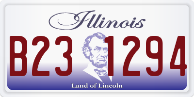 IL license plate B231294