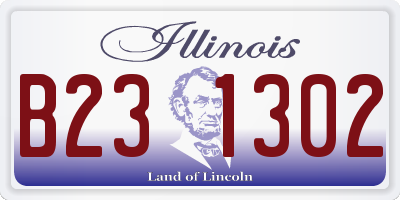 IL license plate B231302