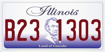 IL license plate B231303