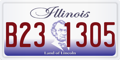 IL license plate B231305