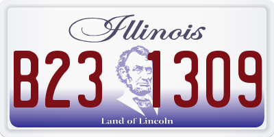 IL license plate B231309