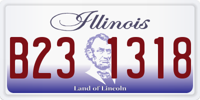 IL license plate B231318