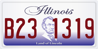 IL license plate B231319