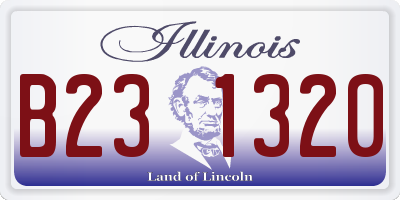IL license plate B231320