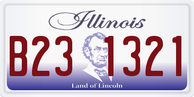 IL license plate B231321