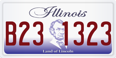 IL license plate B231323