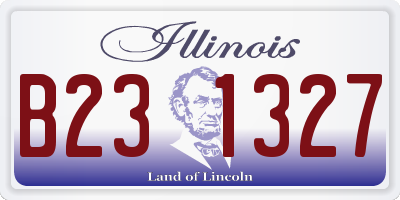 IL license plate B231327