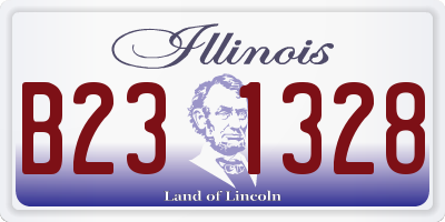 IL license plate B231328