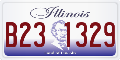IL license plate B231329