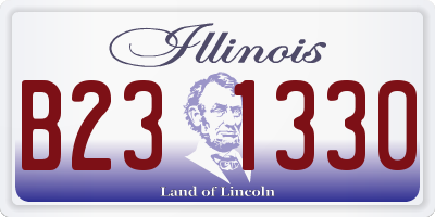 IL license plate B231330