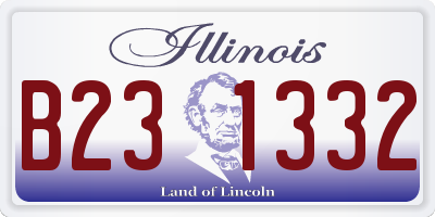 IL license plate B231332