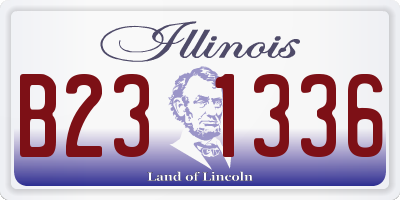 IL license plate B231336