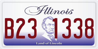 IL license plate B231338
