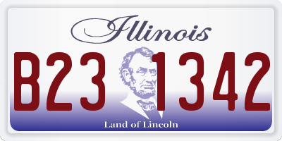 IL license plate B231342