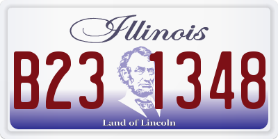IL license plate B231348
