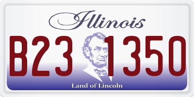 IL license plate B231350