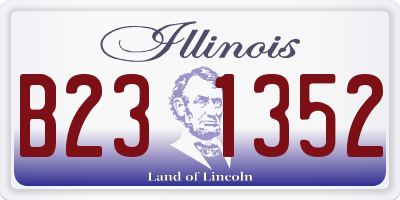 IL license plate B231352