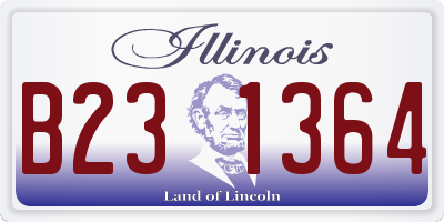 IL license plate B231364