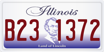 IL license plate B231372