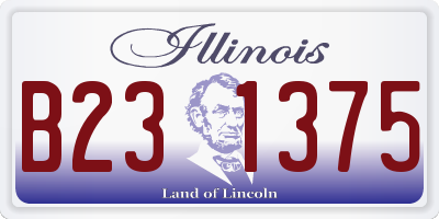 IL license plate B231375